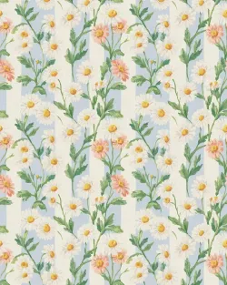 Papier peint Marguerites en Bayadère