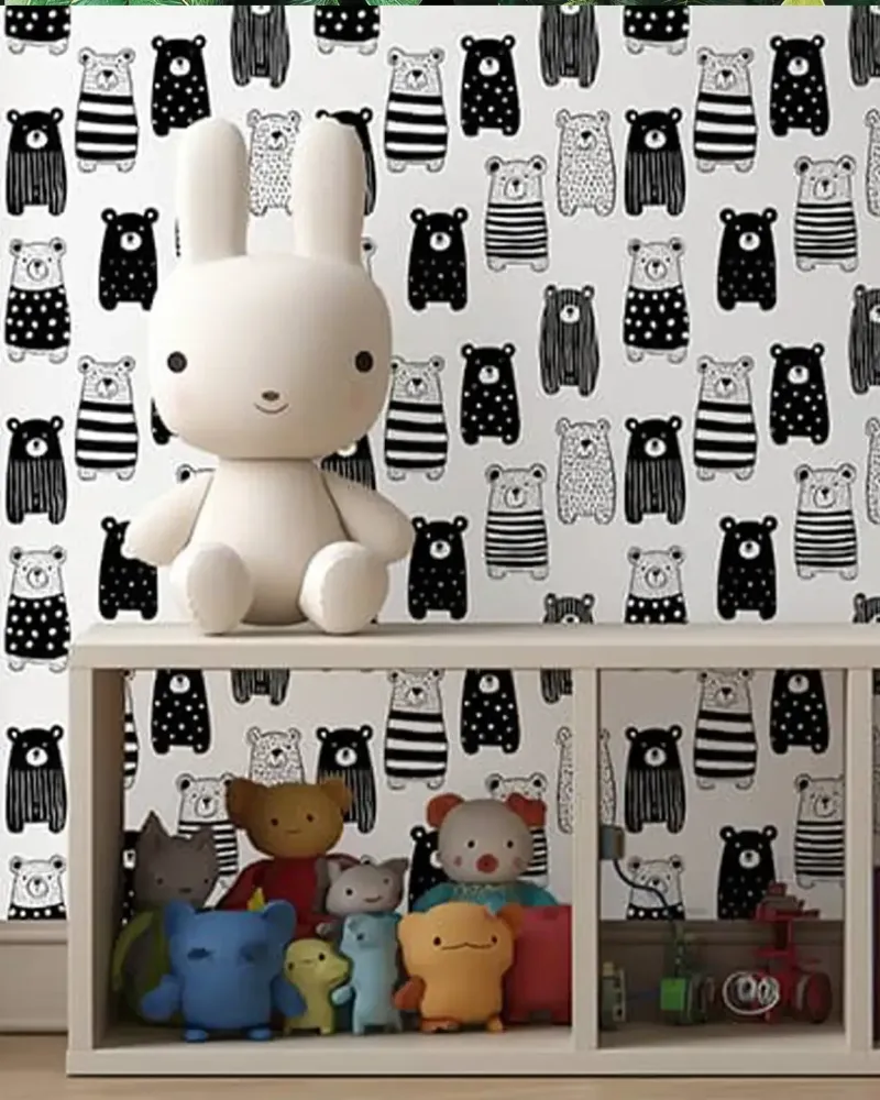 Papier peint Teddy Black