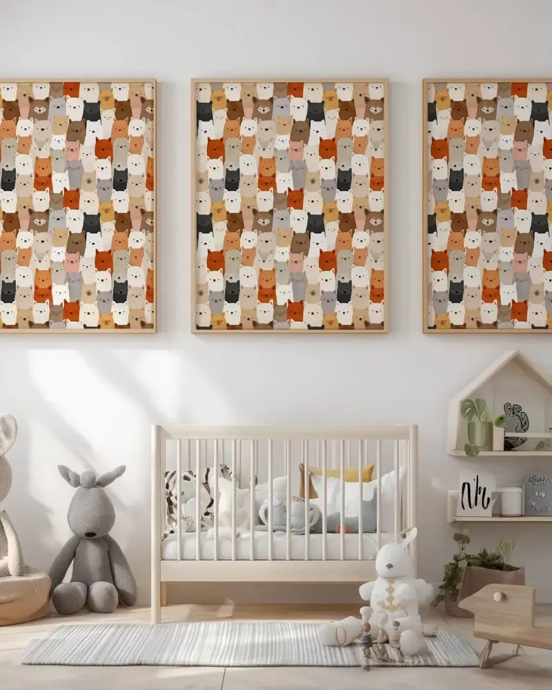 Papier peint Les renards