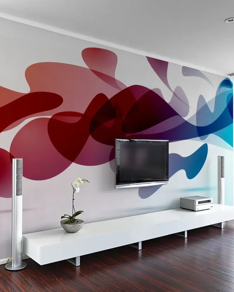 Papier-peint abstrait Volutes