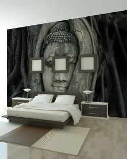Papier peint zen bouddah Ayutthaya