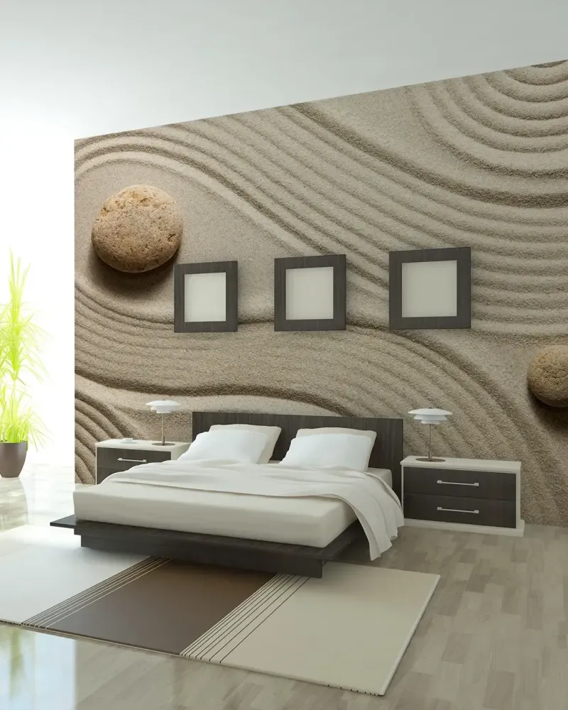 Papier peint zen plage de tranquilité