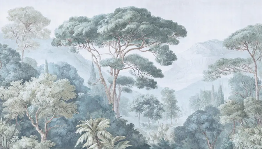 Aperçu panoramique - Papier peint Forêt d'émeraude